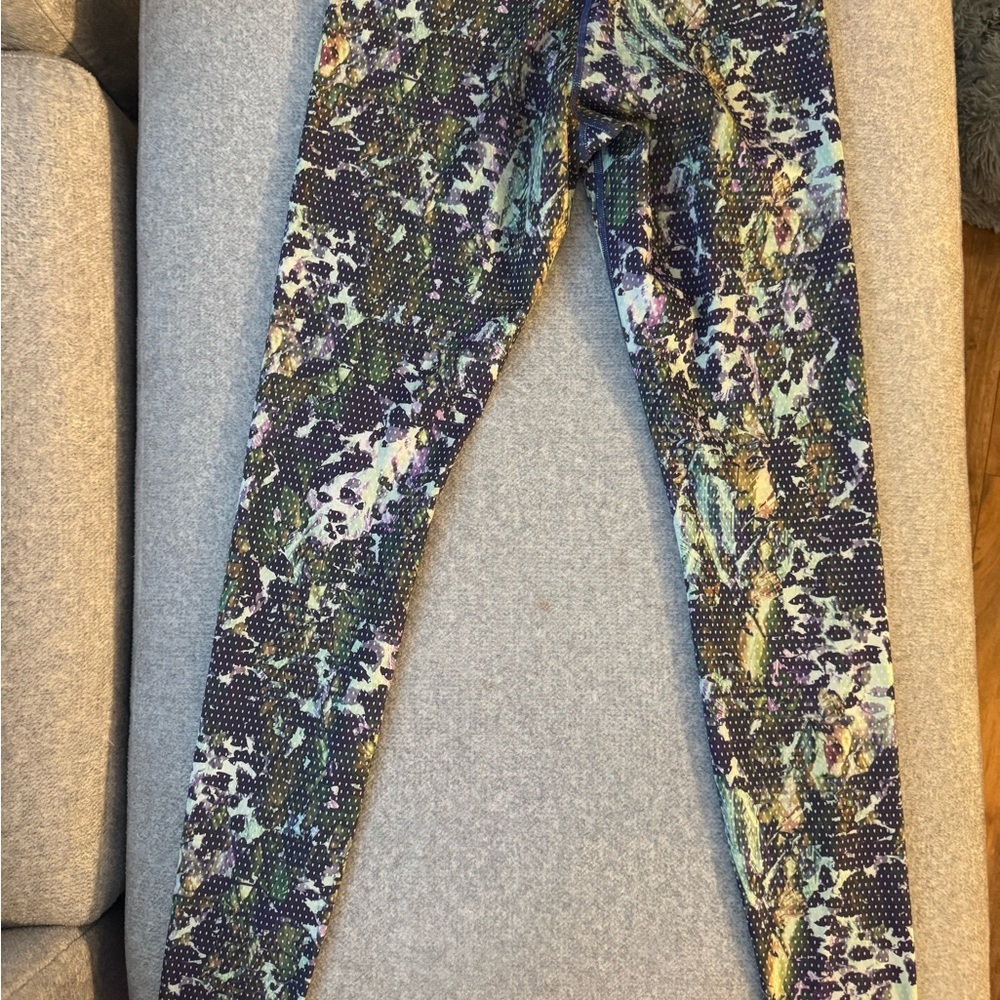 Lululemon Wunder Under Luxtreme Floral Sport Flower Leggings Athleisure Yoga